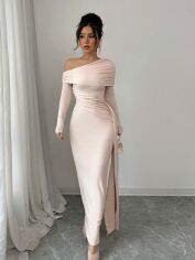 Акція на Сукня осіння жіноча SHEIN GD-00215147 S Кремова від Rozetka