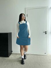 Акція на Сукня осіння жіноча SHEIN GD-00197489 3XL Синя від Rozetka