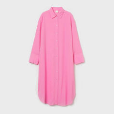 Акція на Плаття-сорочка міді жіноче H&M XAZ340585AZVH XS Рожеве від Rozetka