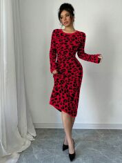 Акція на Сукня осіння жіноча SHEIN GD-00198153 M Червона від Rozetka