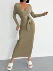 Акція на Сукня осіння жіноча SHEIN GD-00200513 M Хакі від Rozetka