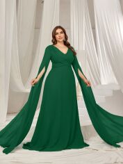 Акція на Сукня осіння жіноча SHEIN GD-00215754 1XL Темно-зелена від Rozetka