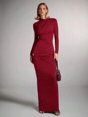 Акція на Сукня осіння жіноча SHEIN GD-00219669 S Бордова від Rozetka
