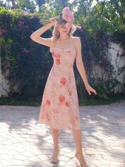 Акція на Сукня жіноча SHEIN GD-00200628 L Рожева від Rozetka