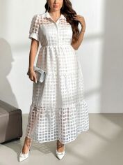 Акція на Сукня жіноча SHEIN GD-00197566 1XL Біла від Rozetka