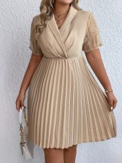 Акція на Сукня жіноча SHEIN GD-00199589 4XL Кремова від Rozetka