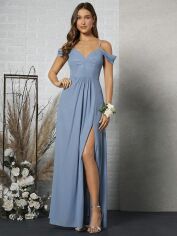 Акція на Сукня жіноча SHEIN GD-00199955 S Сіро-блакитна від Rozetka
