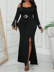 Акція на Сукня жіноча SHEIN GD-00222222 1XL Чорна від Rozetka