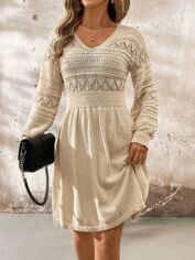 Акція на Сукня осіння жіноча SHEIN GD-00197630 L Хакі від Rozetka