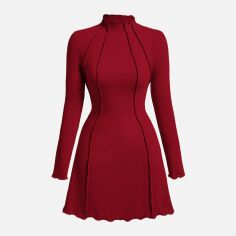 Акція на Сукня осіння жіноча SHEIN GD-00224754 2XL Червона від Rozetka