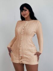 Акція на Сукня осіння жіноча SHEIN GD-00212677 3XL Рожева від Rozetka