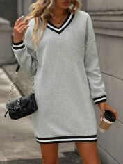 Акція на Сукня осіння жіноча SHEIN GD-00224010 L Сіра від Rozetka