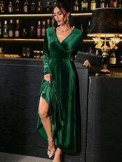 Акція на Сукня осіння жіноча SHEIN GD-00223224 L Зелена від Rozetka