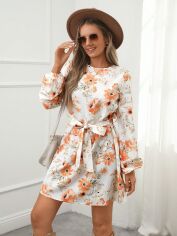 Акція на Плаття коротке осіннє жіноче SHEIN GD-00216012 S Біле від Rozetka