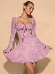 Акція на Сукня літня жіноча Shein GD-00211711 XS Світло-рожева від Rozetka