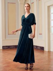 Акція на Сукня жіноча SHEIN GD-00221032 S Темно-зелена від Rozetka