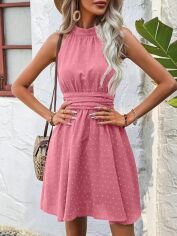 Акция на Плаття міді літнє жіноче SHEIN GD-00197539 M Рожеве от Rozetka
