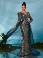 Акція на Сукня осіння жіноча SHEIN GD-00197347 S Чорна від Rozetka