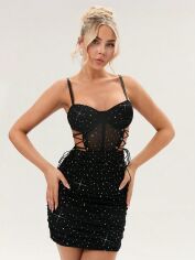 Акція на Сукня літня жіноча SHEIN GD-00222741 XS Чорна від Rozetka