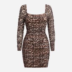 Акція на Сукня літня жіноча Shein GD-00223587 M Коричнева від Rozetka