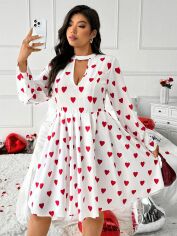 Акція на Сукня осіння жіноча SHEIN GD-00197160 1XL Біла від Rozetka