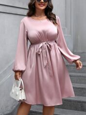Акція на Сукня осіння жіноча SHEIN GD-00199279 1XL Рожева від Rozetka