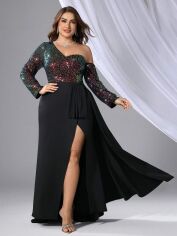 Акція на Сукня осіння жіноча SHEIN GD-00199537 1XL Чорна від Rozetka
