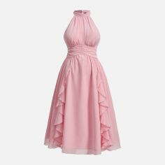 Акція на Сукня осіння жіноча SHEIN GD-00199071 1XL Рожева від Rozetka