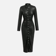 Акція на Сукня осіння жіноча SHEIN GD-00196876 S Чорна від Rozetka