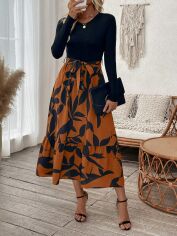 Акція на Сукня осіння жіноча SHEIN GD-00215338 S Комбінована від Rozetka