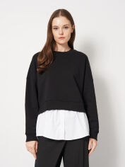 Акція на Світшот жіночий Calvin Klein 448259589 L Чорний від Rozetka