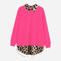 Акція на Світшот жіночий SHEIN GD-00224175 0XL Фуксія від Rozetka