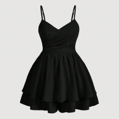 Акція на Комбінезон жіночий SHEIN GD-00200743 1XL Чорний від Rozetka