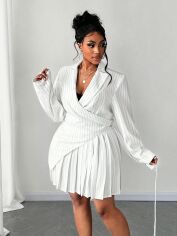 Акція на Костюм жіночий SHEIN GD-00227202 0XL Білий від Rozetka