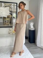 Акція на Костюм жіночий SHEIN GD-00195006 M Пісочний від Rozetka