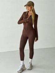 Акція на Костюм жіночий SHEIN GD-00193069 S Коричневий від Rozetka