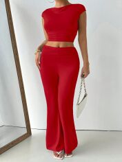 Акція на Костюм жіночий SHEIN GD-00224174 1XL Червоний від Rozetka