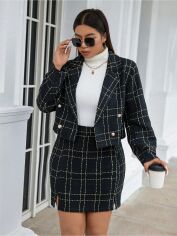 Акція на Костюм жіночий SHEIN GD-00224445 3XL Чорний від Rozetka