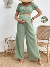 Акція на Костюм жіночий SHEIN GD-00200205 L Оливковий від Rozetka