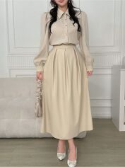 Акція на Костюм жіночий SHEIN GD-00227763 S Бежевий від Rozetka
