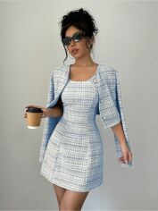 Акція на Костюм жіночий SHEIN GD-00212764 M-Petite Синій від Rozetka