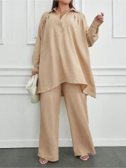 Акція на Костюм жіночий SHEIN GD-00195200 1XL Хакі від Rozetka