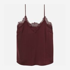 Акція на Топ жіночий H&M XAZ192732FCPN 38 Бордовий від Rozetka