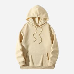 Акція на Худі жіноче SHEIN GD-00196660 2XL Кремове від Rozetka