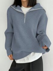 Акція на Джемпер жіночий SHEIN GD-00213561 XL Синій від Rozetka