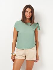 Акція на Блузка жіноча SHEIN 31-0057 XS Світло-зелена від Rozetka