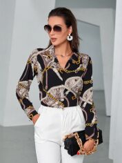 Акція на Блузка жіноча SHEIN GD-00197452 L Різнокольорова від Rozetka