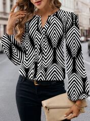 Акція на Блузка жіноча SHEIN GD-00225011 XL Різнокольорова від Rozetka