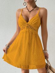 Акция на Сарафан жіночий SHEIN GD-00200449 XS Жовтий от Rozetka