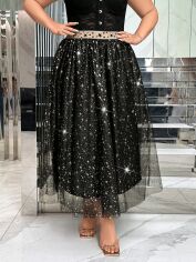 Акція на Спідниця жіноча SHEIN GD-00200347 3XL Чорна від Rozetka